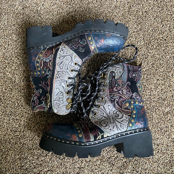 L'Artiste by Spring Step Severe Blue Multi 37 - Picture 2 of 10